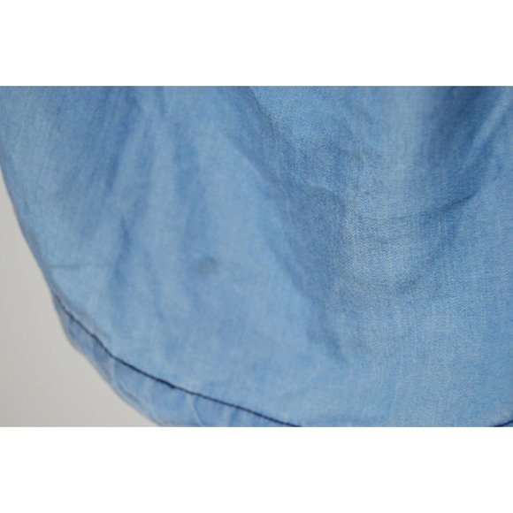 Y2K one shoulder chambray denim top size medium Blue Wren - Picture 4 of 4